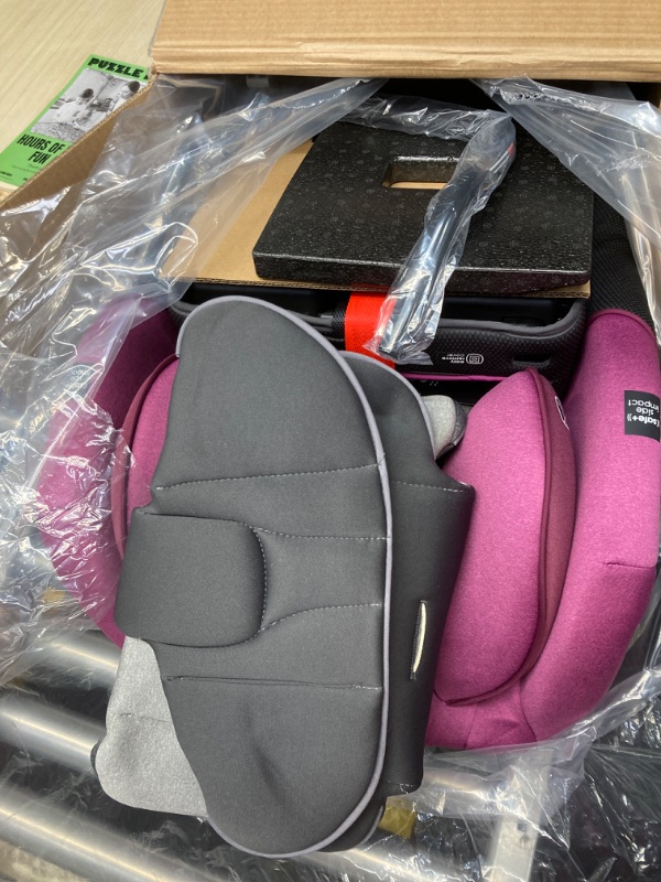 Photo 1 of Diono Radian 3RXT SafePlus, 4-in-1 Convertible Car Seat, Rear and Forward Facing, SafePlus Engineering, 3 Stage Infant Protection, 10 Years 1 Car Seat, Slim Fit 3 Across, Purple Plum
