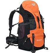 Photo 1 of 50L Hiking Backpack, Waterproof Lightweight Daypack for Outdoor Camping Travel