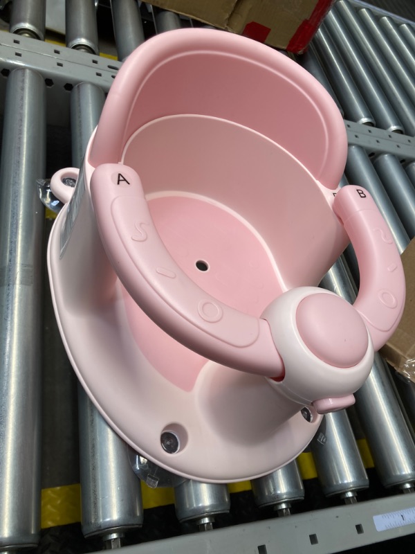 Photo 1 of Baby Bath Seat, Bath Seat for Baby 6 Month & up, Baby Bath tub Seat with Suction Cups, Non-Slip, Detachable, Pink Bath Seat - Pink
