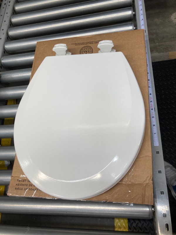 Photo 3 of BEMIS Lift-Off Round Closed Front Toilet Seat in White