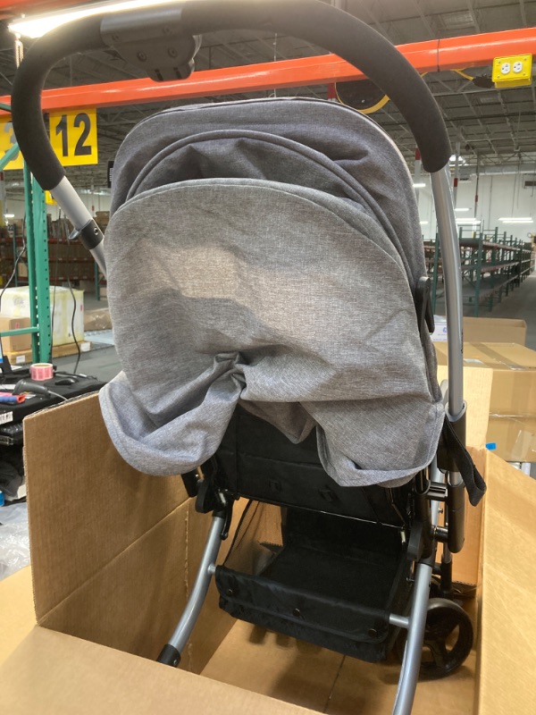 Photo 3 of Jeep Unlimited Reversible Handle Stroller, Grey Tweed