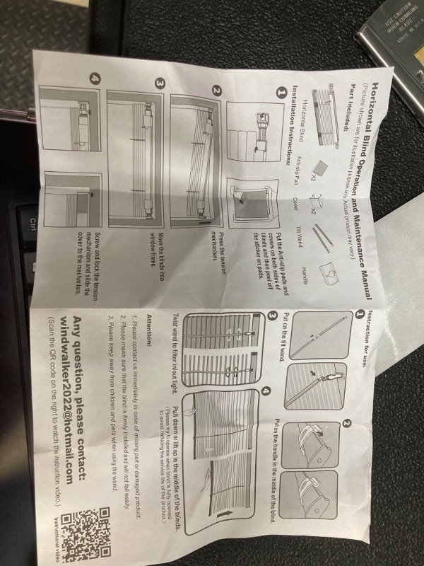 Photo 3 of LazBlinds Cordless No Tools-No Drill 1" Vinyl Horizontal Mini Blinds, Light Filtering Blinds for Windows, Blinds & Shades for Window Size 36" W x 48" H, Mahogany Cordless-mahogany 36" W x 48" H