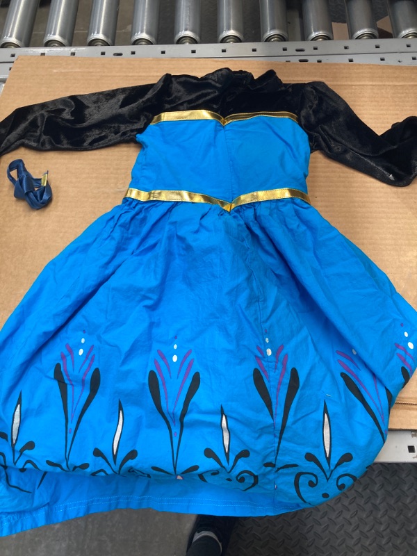 Photo 3 of *Missing Crown And Gloves** Coronation Costume Long Cape for Girls with Accessories Tiara crown and Gloves Dress + Accessories 5T