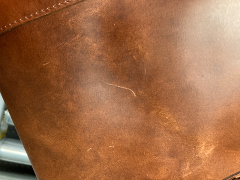 Photo 1 of 30 Inch Expandable Leather Travel Duffle Bag | Gym Sports Bag Airplane Luggage Carry-On Bag | Gift for Father's Day By Aaron Leather Goods Aegean brown