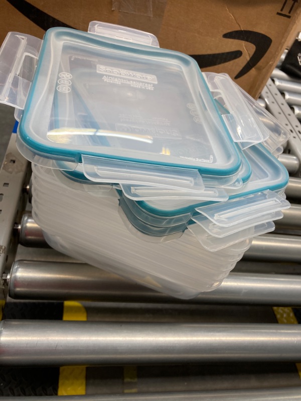 Photo 1 of Snapware Total Solution 8.5-Cup Plastic Food Storage Container with Lid, 8.5-Cup Rectangular Meal Prep Container, Non-Toxic, BPA-Free Lid with 4 Locking Tabs, Microwave, Dishwasher, and Freezer Safe

