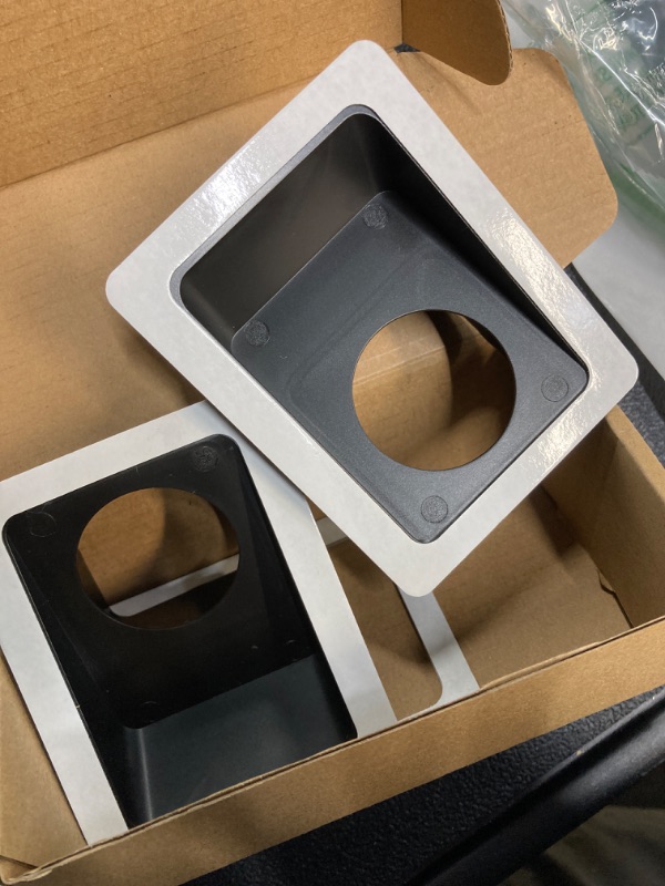 Photo 1 of Angled Window Mount for Wyze Cam OG and OG Telephoto (2023 Release), 20 Degrees Tilt Up/Down/Left/Right Through Window Use Cam OG, Looking Front Yard and Driveway (Black/Pack of 2)