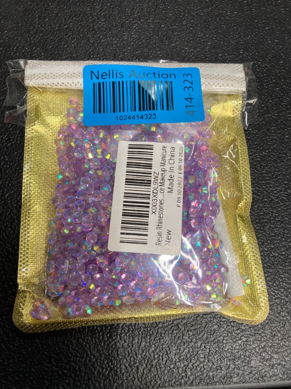 Photo 4 of 2500pcs 5mm Resin Rhinestones Bulk, Transparent Lavender Purple AB Flatback Round Jelly Rhinestones Non Hotfix Crystal Gems Large Quantity Wholesale for DIY Crafts Clothes Face Makeup Manicure Transparent Lavender Purple AB 5mm