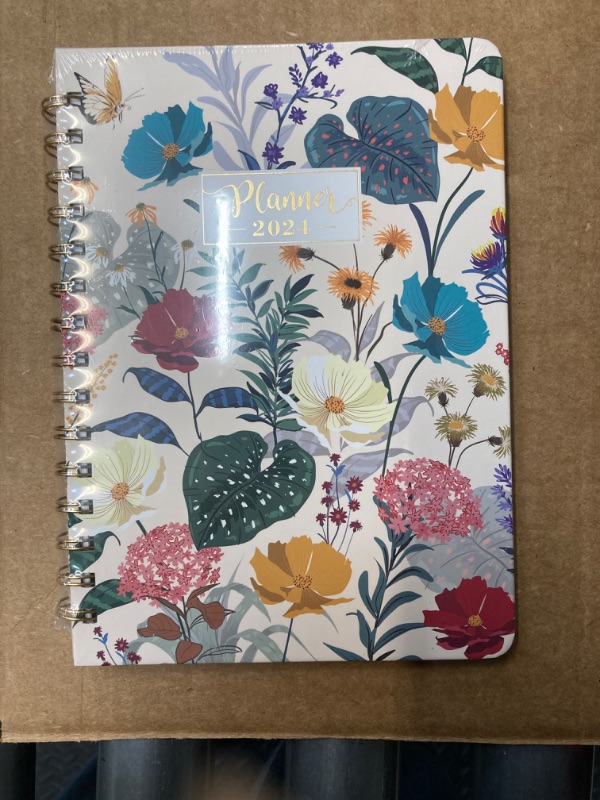 Photo 2 of 2024 Planner - 2024 Planner Weekly and Monthly from Jan. 2024 - Dec. 2024, 6.4" x 8.5", Planner 2024 with 12 Monthly Tabs, Hardcover, Thick Paper, Elastic Closure, Back Pocket, Perfect Organizer