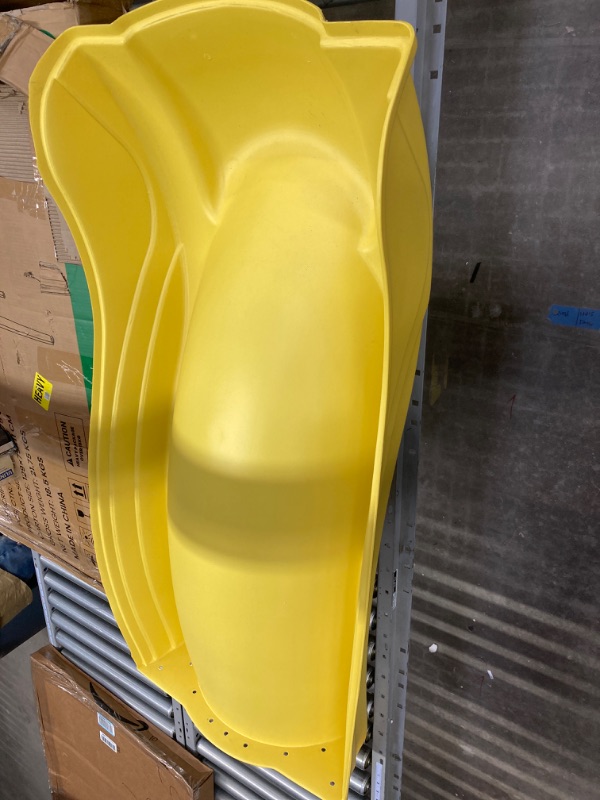 Photo 2 of Swing'n'Slide Ws 5031 Olympus Wave Slide 2Piece Plastic Slide for 5' Decks, Yellow