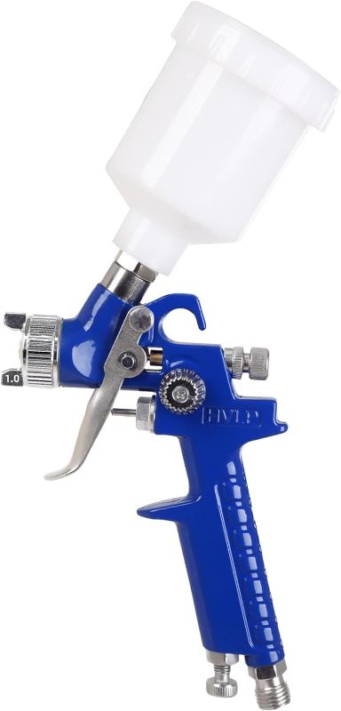 Photo 1 of HVLP Air Paint Sprayer Mini Spray Gun,Gravity Feed Touch Up Air Spray Gun with 0.8mm Nozzle,125cc Cup (1.0mm)