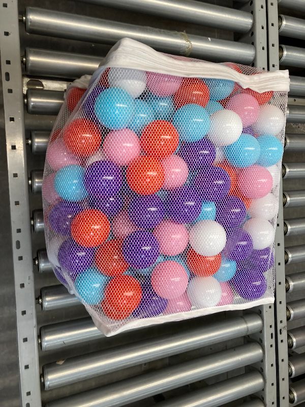 Photo 3 of Click N' Play Ball Pit Balls for Kids, Plastic Refill Balls, 200 Pack, Phthalate and BPA Free, Includes a Reusable Storage Bag with Zipper, Bright Colors, Gift for Toddlers and Kids Pastel Colors