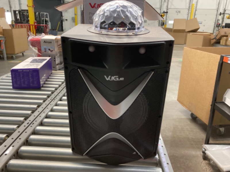 Photo 1 of VeGue Karaoke Machine for Adults & Kids, Bluetooth Speaker PA System with 2 Wireless Microphones, 10'' Subwoofer, Disco Ball LED Light, Singing Machine for Home Karaoke, Party, Church (VS-1088)
