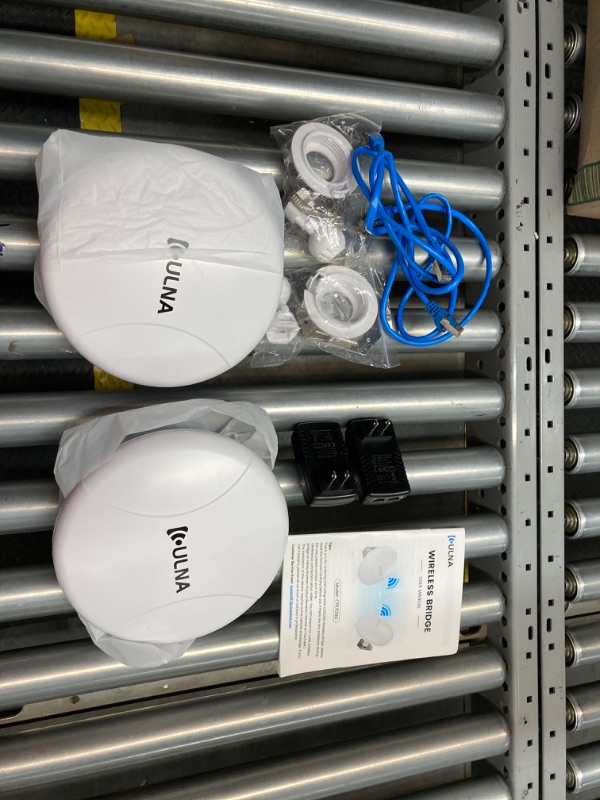 Photo 2 of 2.4GHz & 5.8GHz Point to Point Wireless Bridge, ULNA Outdoor WiFi Bridge PTP/PTMP CPE with 1000Mbps Ethernet Port,15dBi Antenna, 3.1Miles Long Range WiFi Bridge Extender to Outbuildings, 24V PoE