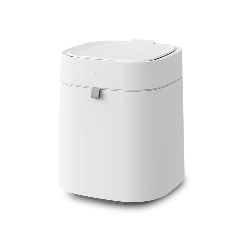 Photo 1 of TOWNEW T Air X White 3.5 Gallon Smart Trash Can | Diaper Pail | Self-Sealing, Motion Activated, Rechargeable, Small