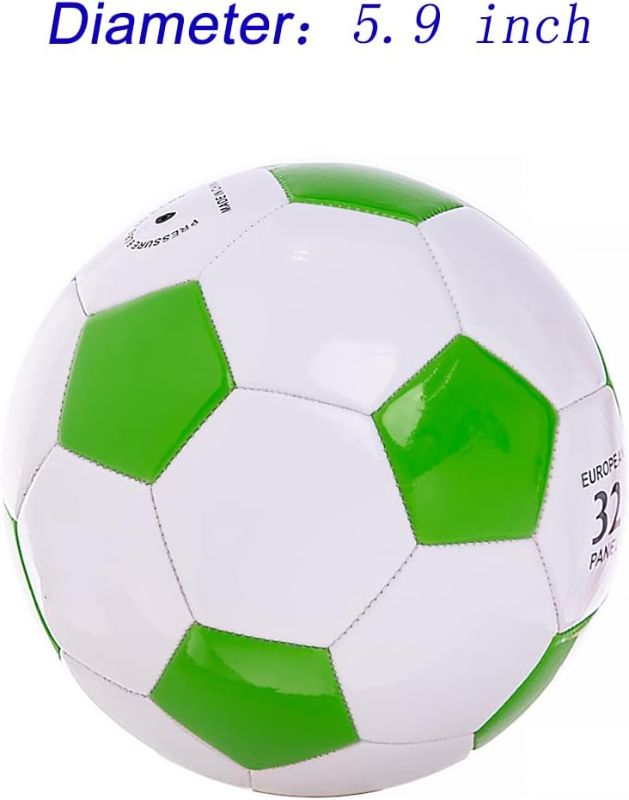 Photo 1 of Soccer Ball Size 2 Small Pump with Needle Indoor and Outdoor Training Practice Couch School Gift for Toddlers Kids Boys Girls 3+ Years Old