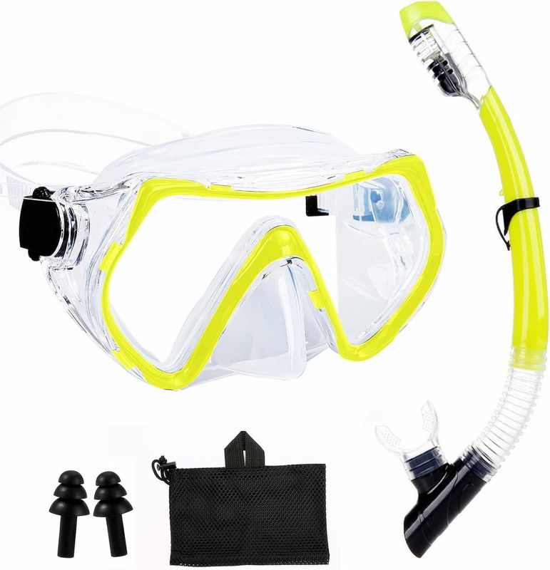 Photo 1 of Snorkeling Gear Snorkel mask Scuba Set Scuba mask Diving mask Snorkeling Gear Swimming Goggles Snorkeling Set Swim Dive mask