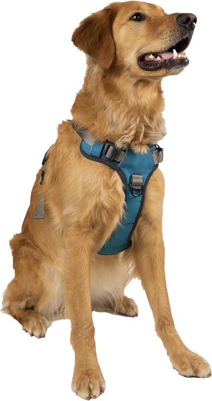 Photo 1 of Embark Adventure Dog Harness, No Pull Dog Harness with 2 Leash Clips, Dog Harness for Large Dogs No Pull. Front & Back with Control Handle, Adjustable Blue Dog Vest, Soft & Padded for Comfort, LARGE