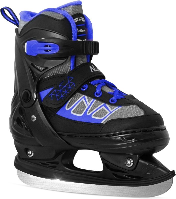 Photo 1 of Nattork Ice Skate for Kids Boys Girls, Soft and Comfortable Lining, Ice Hockey Skates with Enhanced Ankle Support, Fun to Skate! SIZE MEDIUM 1-4