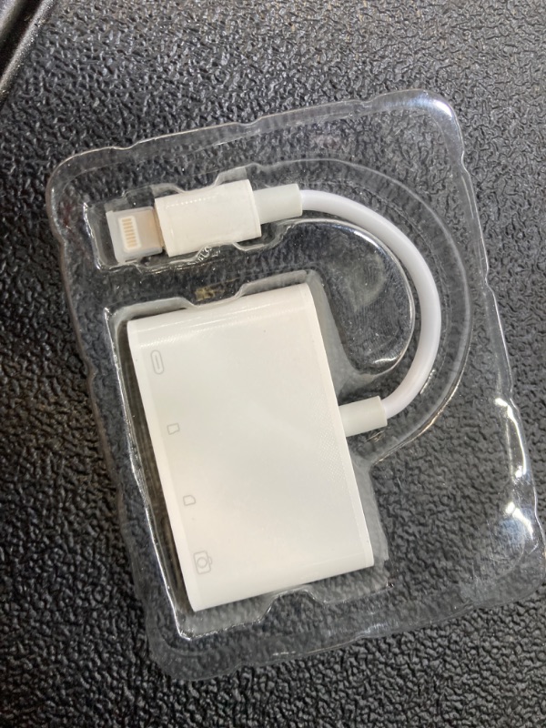 Photo 2 of Lightning to SD Card Reader - 4 in 1 Memory Card Adapter for iPhone with USB Female OTG, Compatible with SD/TF Cards. Portable and Fast Charging.