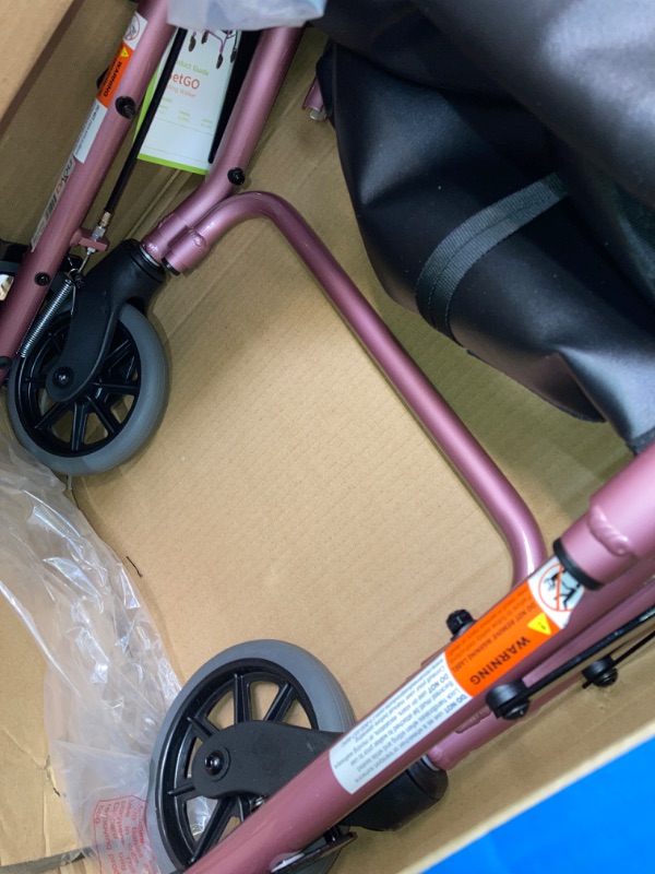 Photo 3 of GetGO Petite Rolling Walker Pink