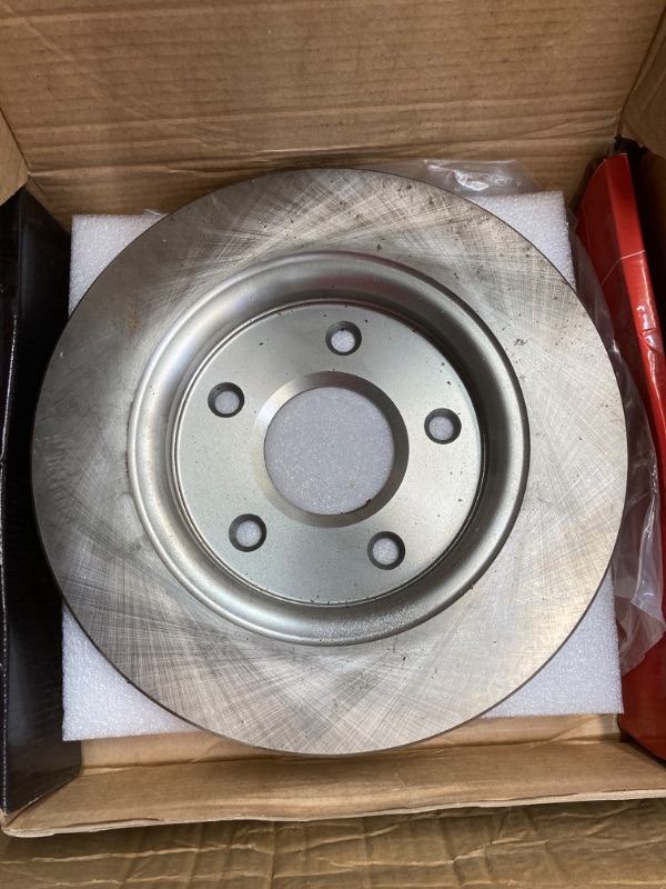 Photo 1 of A-Premium 12.01 inch (305mm) Rear Solid Disc Brake Rotors + Ceramic Pads Kit Compatible with Select Chrysler, Dodge and Volkswagen Models - Town & Country, Grand Caravan, Journey, Routan