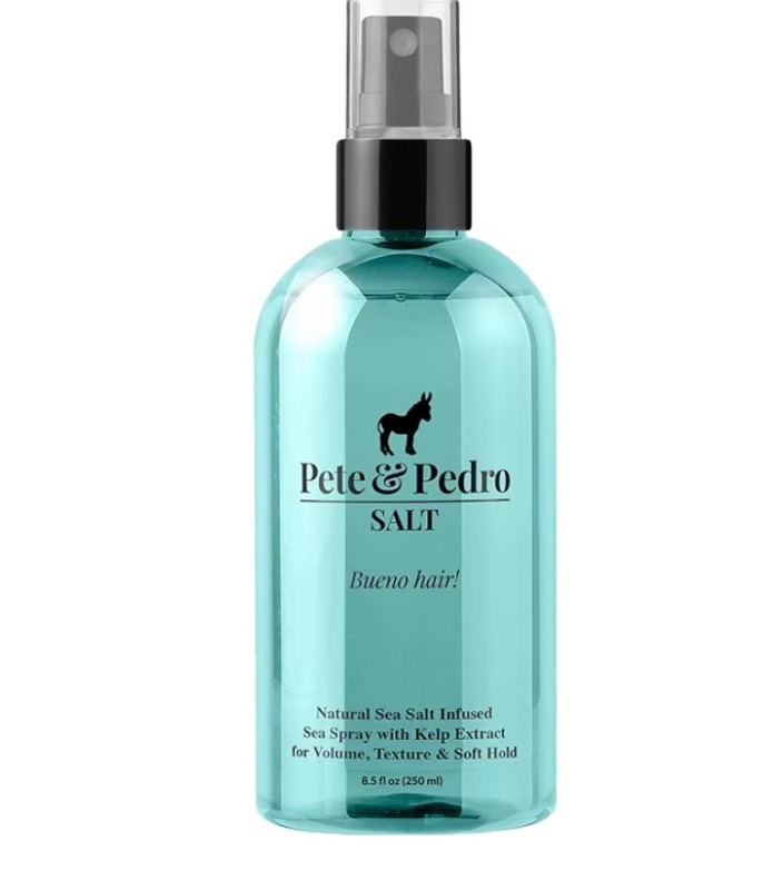 Photo 1 of **see notes*** cap is missing Pete & Pedro SALT - Natural Sea Salt Spray for Hair Men & Women, Adds Instant Volume, Texture, Thickness, & Light Hold | Texturizing & Thickening Seasalt Spray Hair | As Seen on Shark Tank, 8.5 oz. 8.5 Fl Oz (Pack of 1)