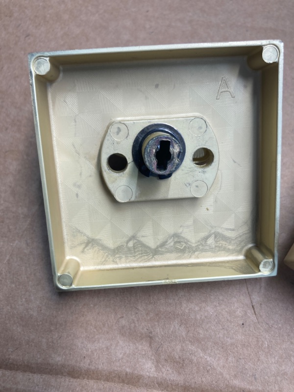 Photo 4 of **BOX IS DAMAGED**MEGA HANDLES Deadbolt I Entry Deadbolt Lock - Heavy Duty Square Locking Deadbolt for Left or Right-Handed Doors - Interior/Exterior - Satin Brass Deadbolt Satin Brass