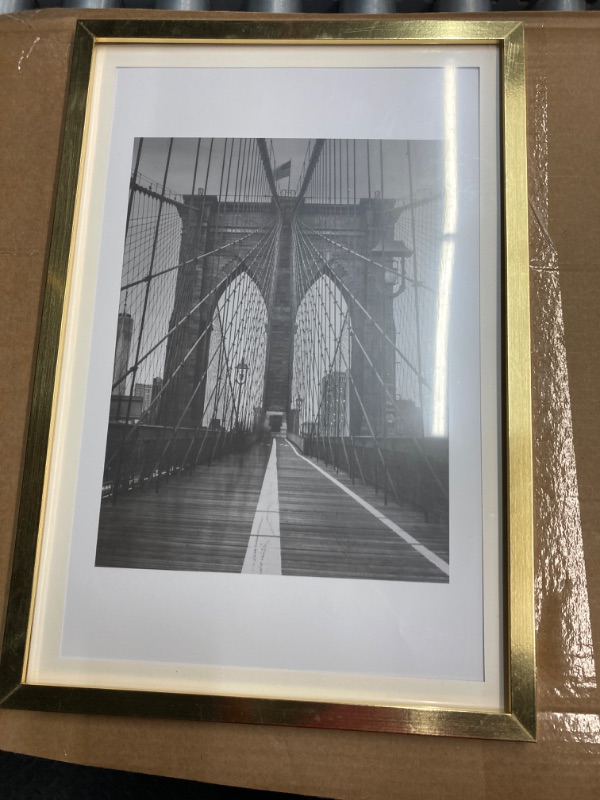 Photo 1 of Annecy 12x18 Picture Frame Gold?1 Pack?, 12 x 18 Picture Frame for Wall Decoration, Classic Gold Minimalist Style Suitable for Decorating Houses, Offices, Hotels 12x18 Gold