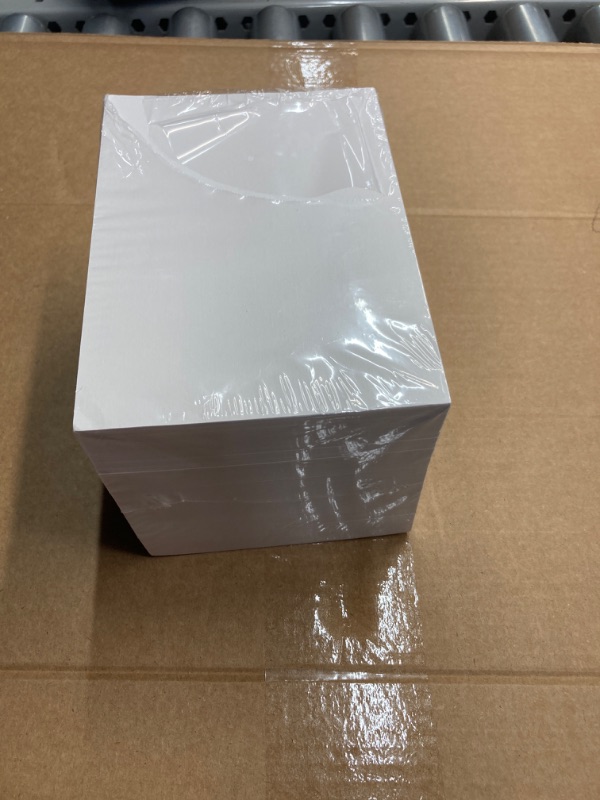 Photo 1 of 400 Sheets White Linen Cardstock Invitation Cardstock Heavy Weight Blank Printer Paper Cardstock 92lb 250GSM Card Stock for Printer Index Cards Cover Postcards Plain Flash Note 250GSM (5 x 7 Inch)