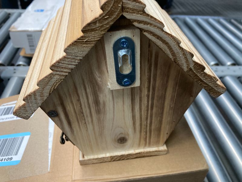 Photo 6 of STARSWR Bird House,Outdoor Bluebird House for Outside Clearance,Wooden Birdhouse Finch Cardinals Hanging Birdhouse Nesting Box for Wild Bird Viewing