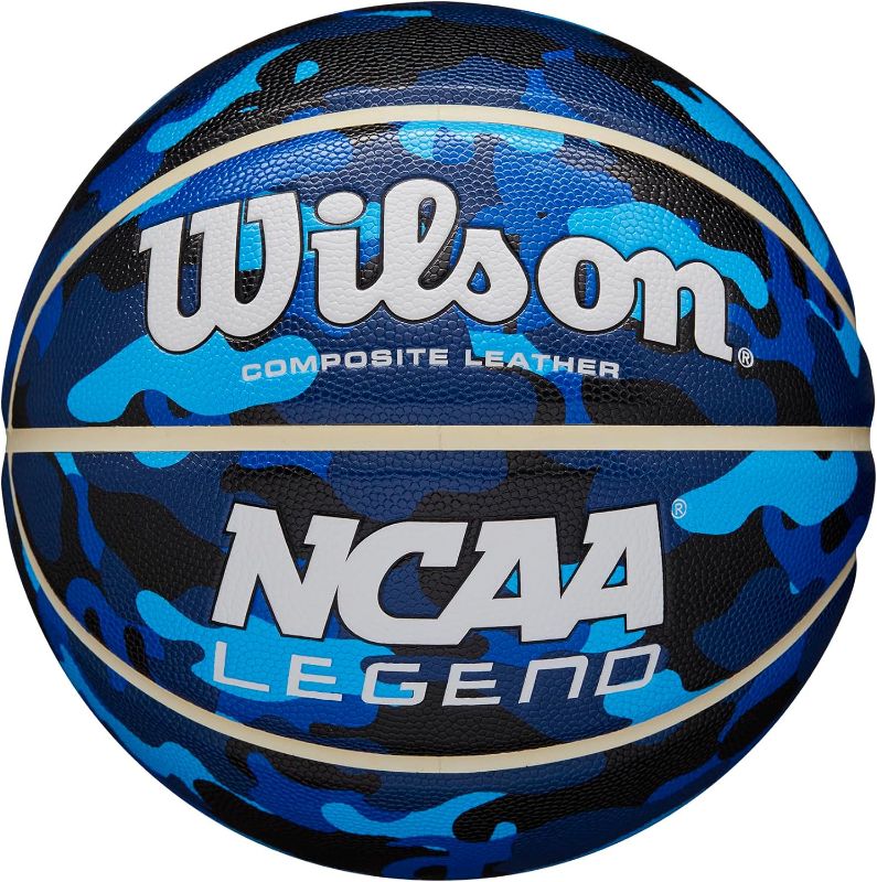 Photo 1 of WILSON NCAA Legend Basketballs - 29.5", 28.5", 27.5" Blue Camo Size 6 - 28.5"