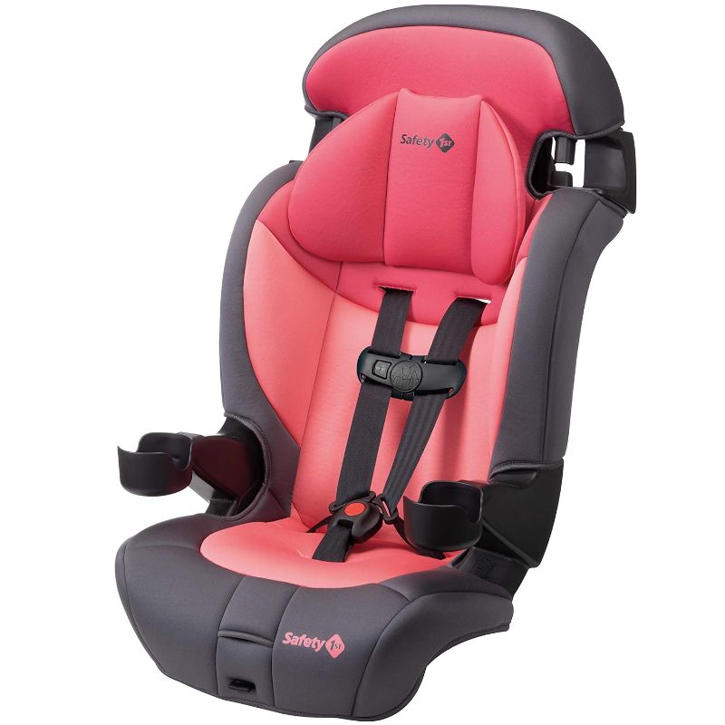 Photo 1 of Safety 1st Grand 2-in-1 Booster Car Seat, Forward-Facing with Harness, 30-65 pounds and Belt-Positioning Booster, 40-120 pounds, Sunrise Coral
