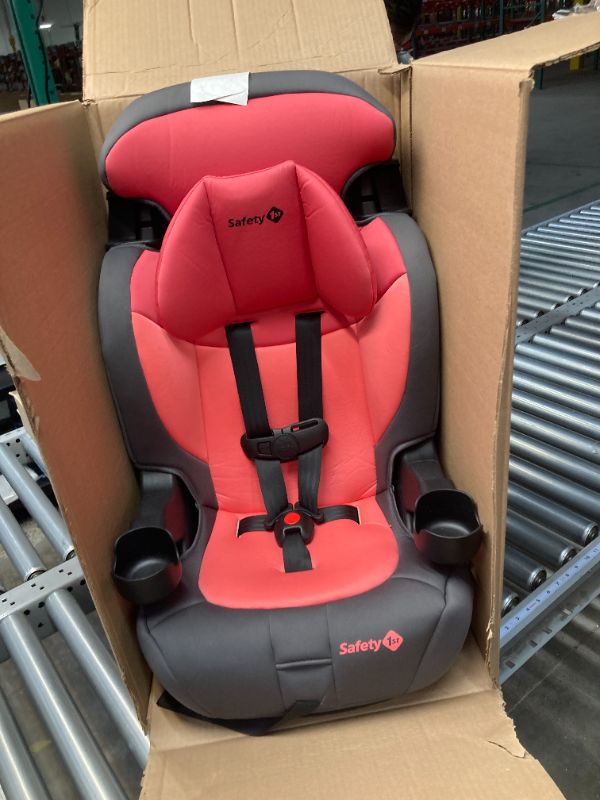 Photo 3 of Safety 1st Grand 2-in-1 Booster Car Seat, Forward-Facing with Harness, 30-65 pounds and Belt-Positioning Booster, 40-120 pounds, Sunrise Coral
