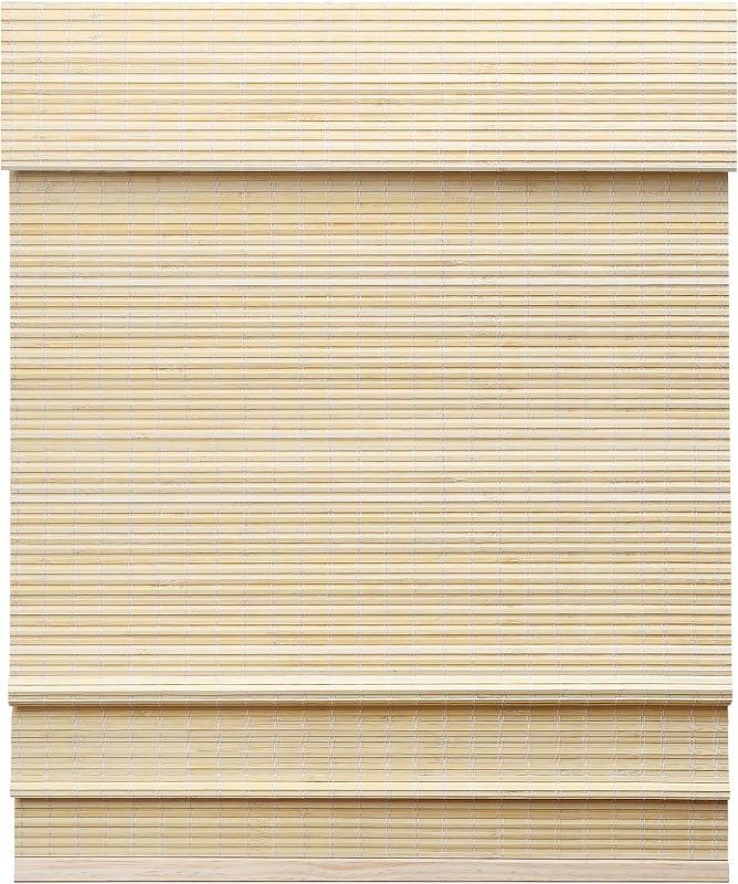 Photo 1 of 
LazBlinds Cordless Bamboo Roman Shades, Privacy Window Treatment, Roll Up Bamboo Blinds for Window 23'' W x 60'' H
