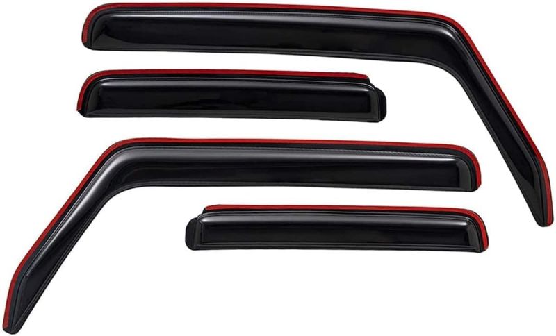 Photo 1 of 
Lightronic WV194249 in-Channel Side Window Visor Deflector Rain Guard, Dark Smoke, 4-Pieces Set, Fits 20-22 Jeep & Wrangler Unlimited 4-Door  18-22