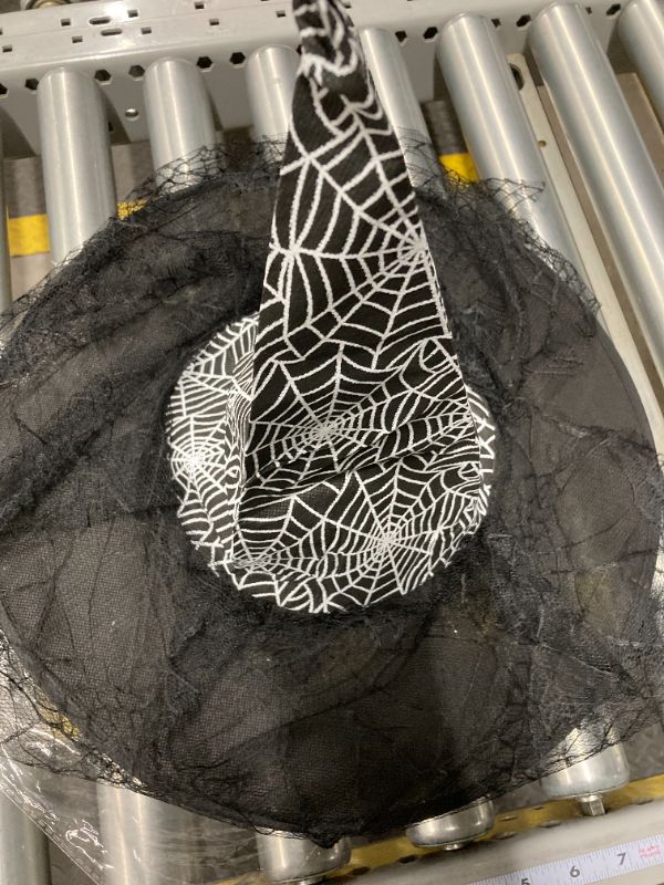 Photo 3 of HDE Witch Hat Halloween Costume Cosplay Wicked Witch Accessory Adult One Size
