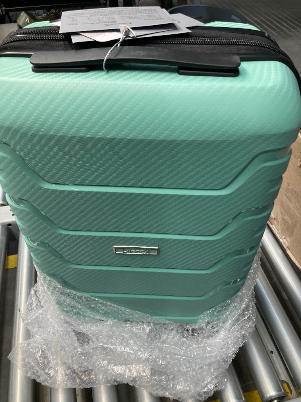 Photo 5 of LUGGEX 24 Inch Luggage with Spinner Wheels - Polypropylene Lightweight Luggage Expandable - High Bounce, Ultra-light Elegance (Green Suitcase)