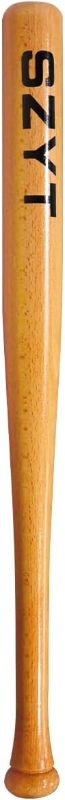 Photo 1 of 25 inch, 29 inch, 33 inch Wood Baseball Bat Self-Defense Softball Bat Home Defense Lightweight Yellow