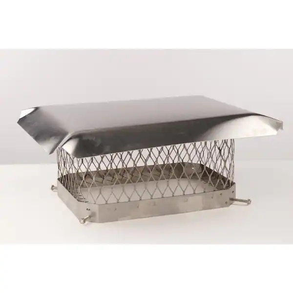 Photo 1 of 9 in. x 13 in. Stainless Steel Fixed Chimney Cap