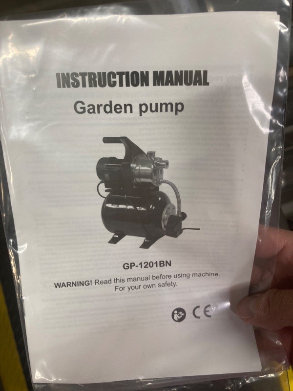 Photo 2 of 1.6HP 1320GPH 115V Shallow Well Pump with Pressure Tank, Stainless Steel Automatic Water Booster Irrigation Jet Pump for Home Garden Lawn