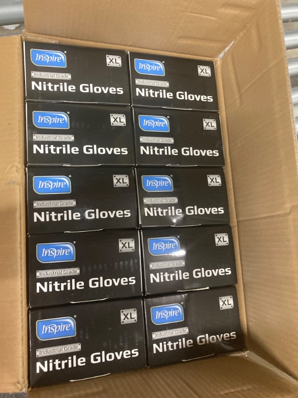 Photo 2 of 10boxes of Black Nitrile Gloves HEAVY DUTY 6 Mil Nitrile ORIGINAL Nitrile Medical Cleaning Disposable Black Gloves Cooking Glove
