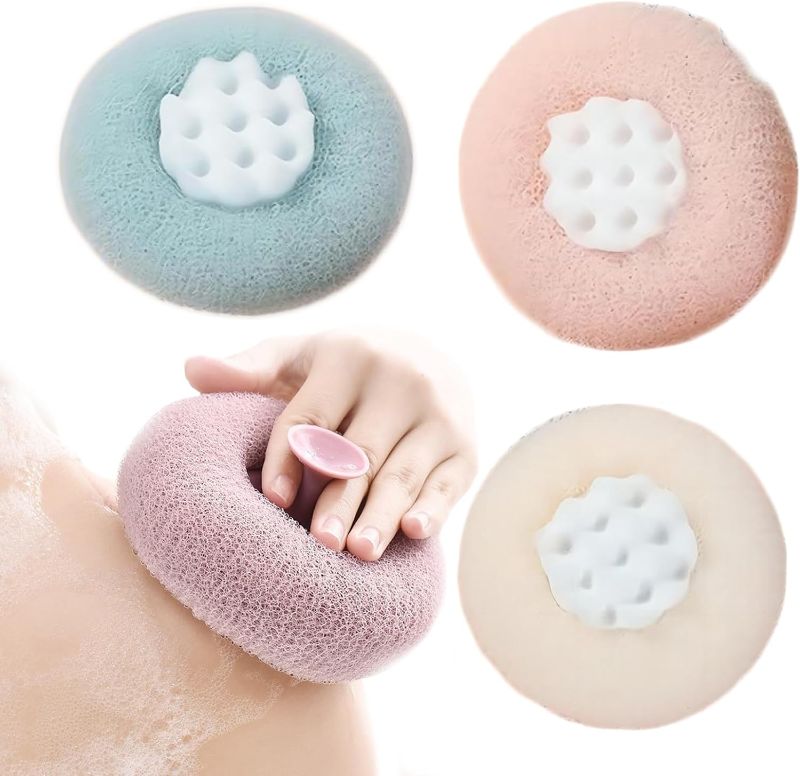 Photo 1 of 4pks Sunflower Bath Ball - 4Pieces Sponge Mesh Pouf Shower Ball - Exfoliating Luffa Body Scrub Shower Sponge with Suction Cup - Suitable for Women, Men Shower...
