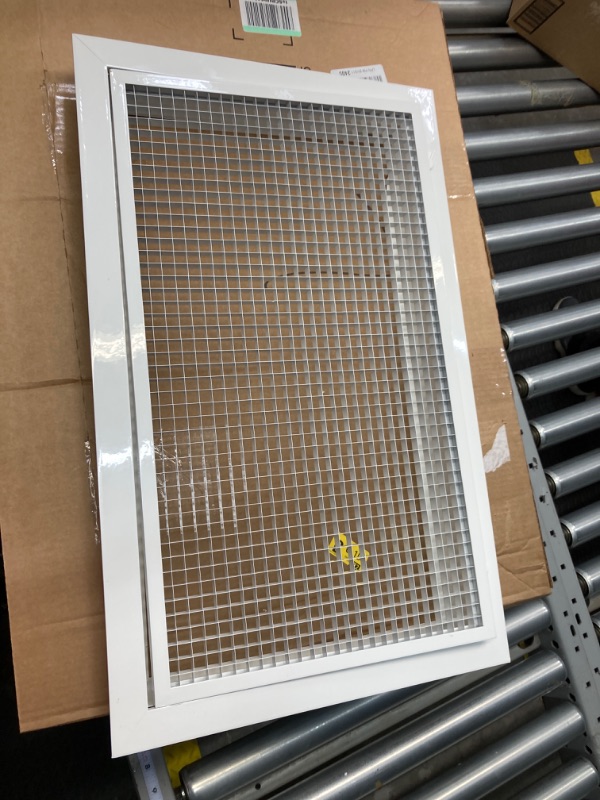 Photo 3 of 12" x 36" or 36" x 12" Cube Core Eggcrate Return Air Grille - Aluminum Rust Proof - HVAC Vent Duct Cover - White [Outer Dimensions: 13.75 x...
