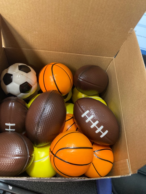 Photo 2 of 30 Pcs Sports Valentines for Kids Valentines Day Gifts for school With Sports Stress Balls Valentines Day Cards for Kids School Valentines Exchange Gifts for Kids