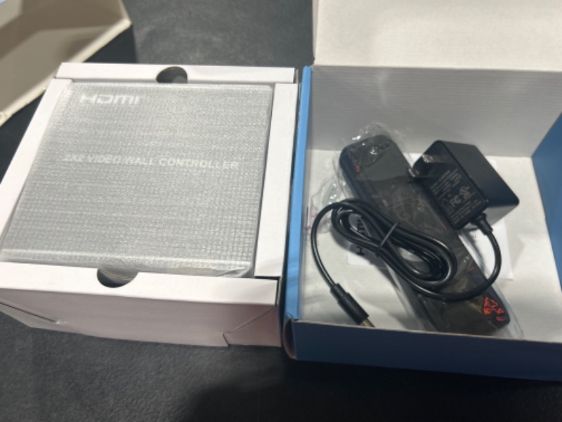 Photo 1 of Yoidesu 2x2 HDMI Video Wall Processor, Ultra HD 4 Channel DVI TV Wall Video Controller, 180° Rotating HDMI Splicing Display Processor with RS232 and IR Remote Control(US)