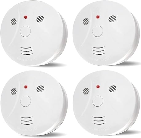 Photo 2 of 4 Pack Combination Smoke and Carbon Monoxide Detector Battery Operated, Travel Portable Photoelectric Fire&Co Alarm for Home, Kitchen
