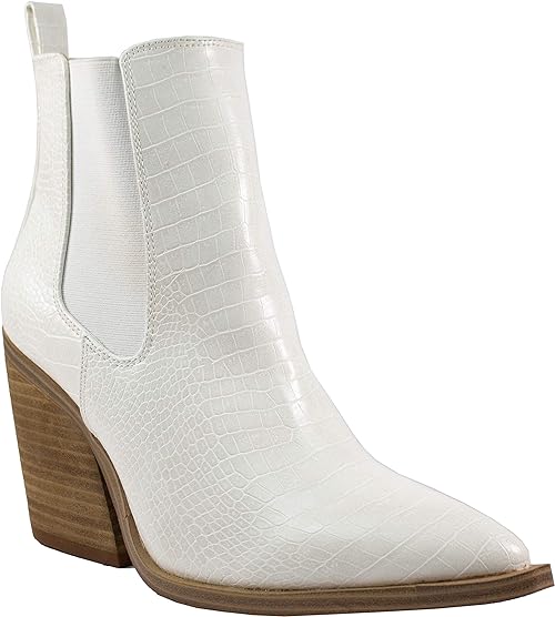 Photo 1 of Dako Western Booties Animal Prints Ankle Boot with Stacked Heel Pointed Toe Boots SIZE 8
