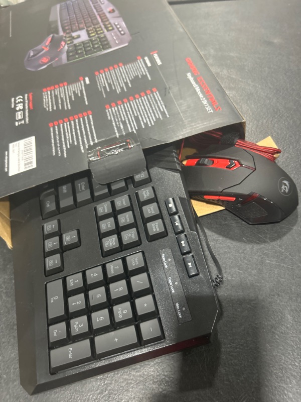 Photo 2 of Redragon S101 Gaming Keyboard, M601 Mouse, RGB Backlit Gaming Keyboard, Programmable Backlit Gaming Mouse, Value Combo Set [New Version] Black