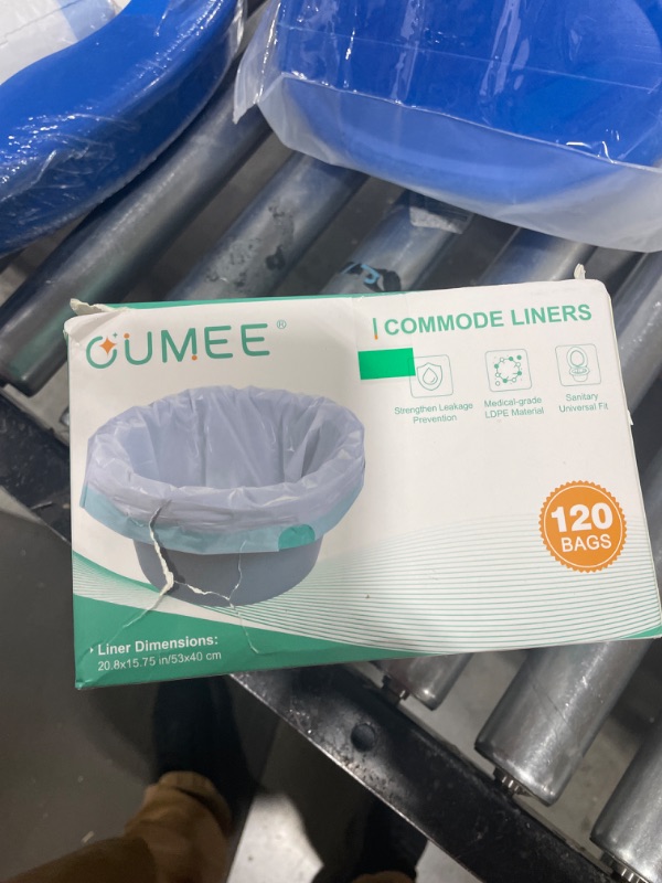 Photo 2 of 120 PCS Commode Liners, Liners for Bedside Commode Bucket, Portable Potty Liners for Adults Commode Chair Bedside Toilet Liners Pads Disposable Toilet Bags Camping Gel Bags for Travel (120 Bags)