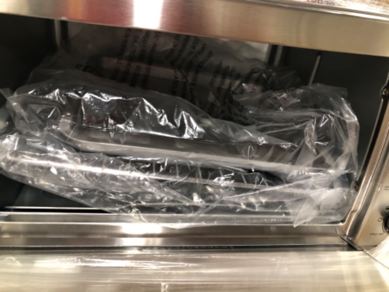 Photo 1 of BLACK+DECKER 4-Slice Toaster Oven with Natural Convection, Stainless Steel, TO1760SS